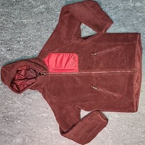 Nike SB. Full-zip. Fleece. Hooded jacket.  Oversized Small